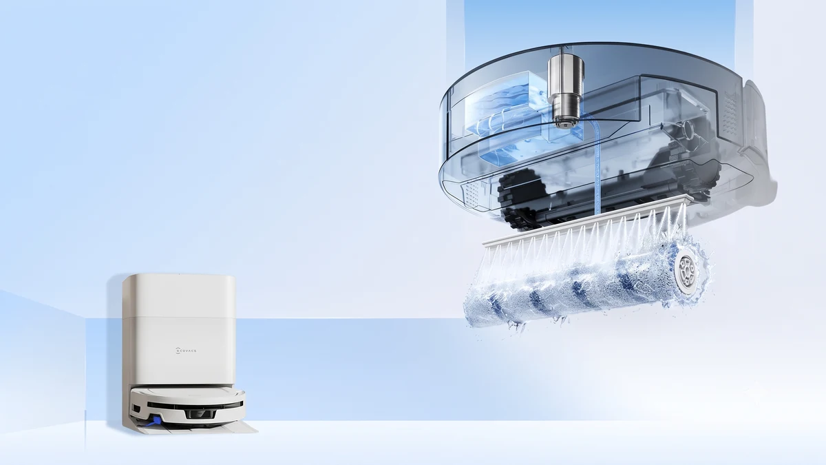 Công nghệ lau con lăn tự giặt tức thì trên robot tầm trung của Ecovacs - Báo VnExpress