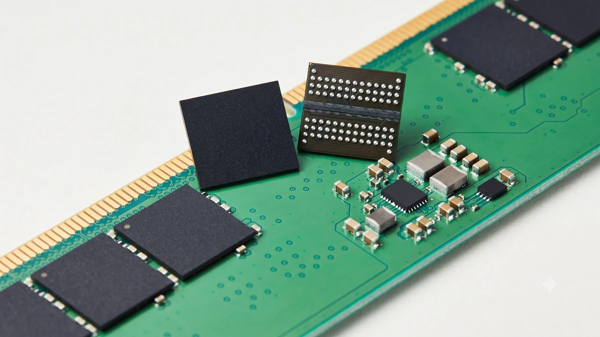Một mẫu chip nhớ DRAM do Samsung sản xuất. Ảnh: Samsung