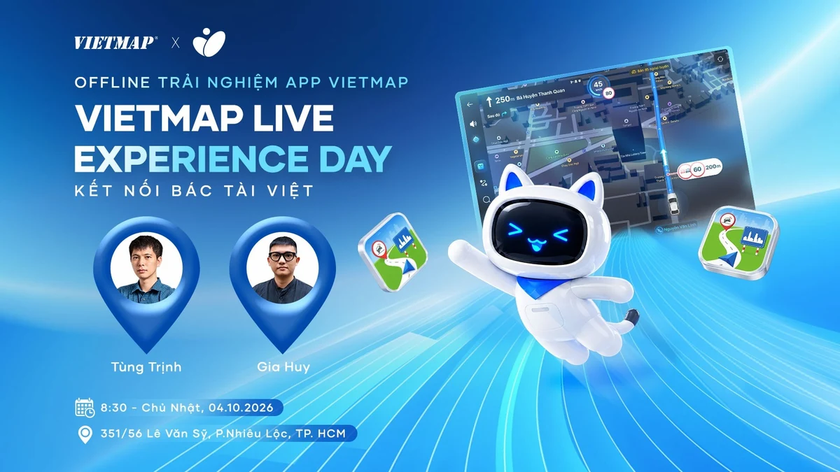 HCM - 8:30, CN ngày 04/10 - Mời tham dự Offline Trải nghiệm app VIETMAP Live