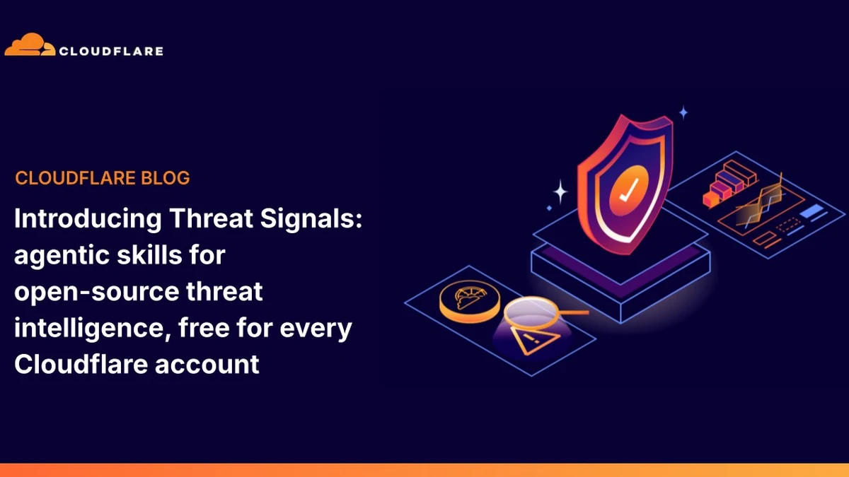 Introducing Threat Signals: agentic skills for open-source threat intelligence, free for every Cloudflare account