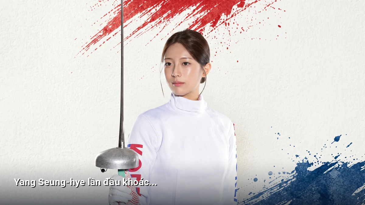 Yang Seung-hye lần đầu khoác bộ đồng phục Taegeuk của đội tuyển quốc gia khi cô 20 tuổi. Ảnh:Segye