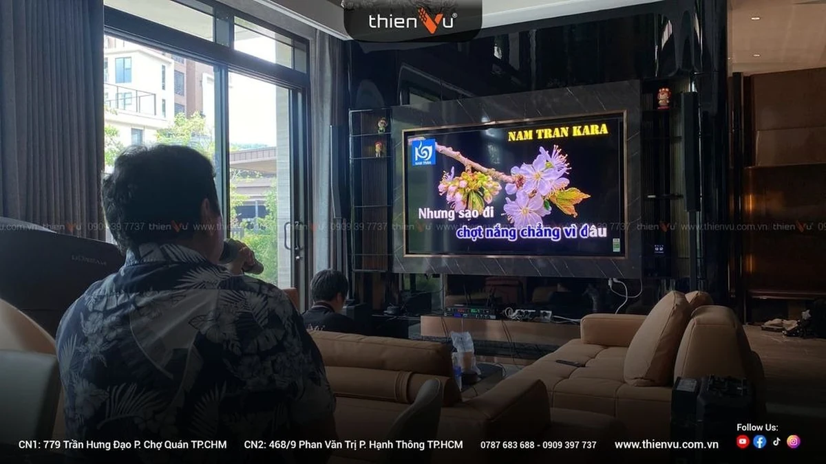 Dan karaoke tai xa tan an hoi chat luong cao tai thien vu audio