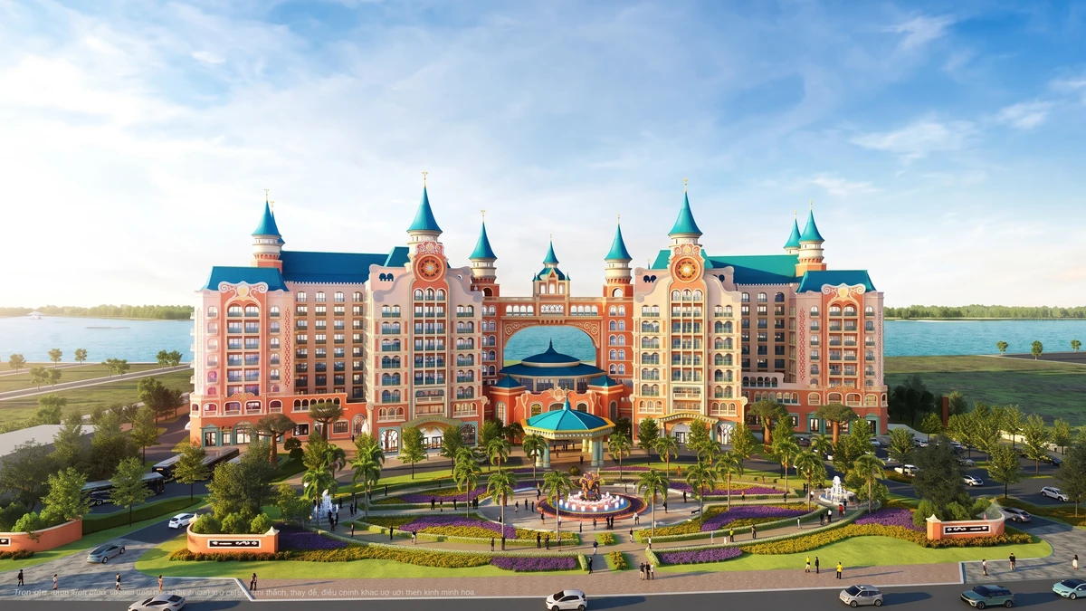 Phối cảnh Vinpearl Dream Palace Hotel – mô hình khách sạn chủ để độc đáo tại Cần Giờ. Ảnh:Vinpearl