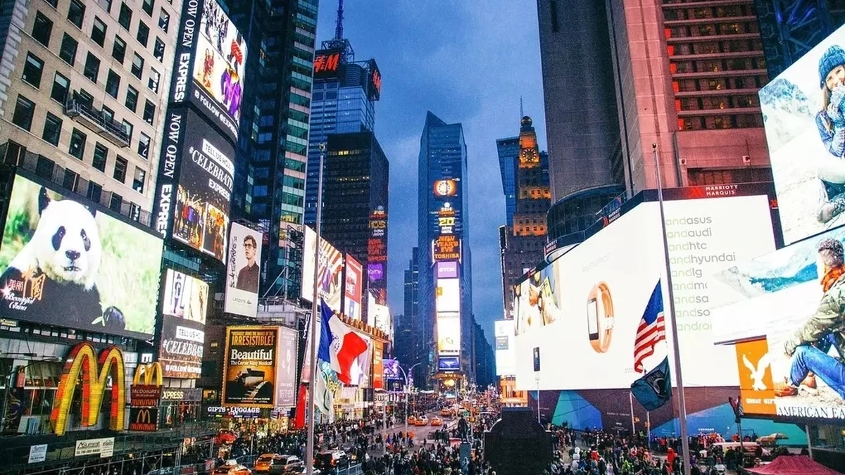 Quảng trường thời đại tại New York. Ảnh:Pixabay