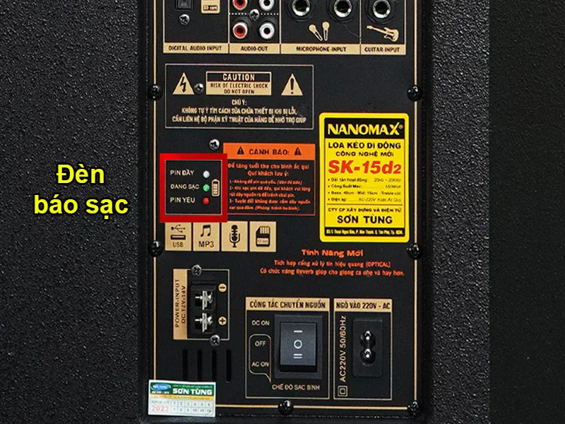 AC và DC trên loa kéo 3