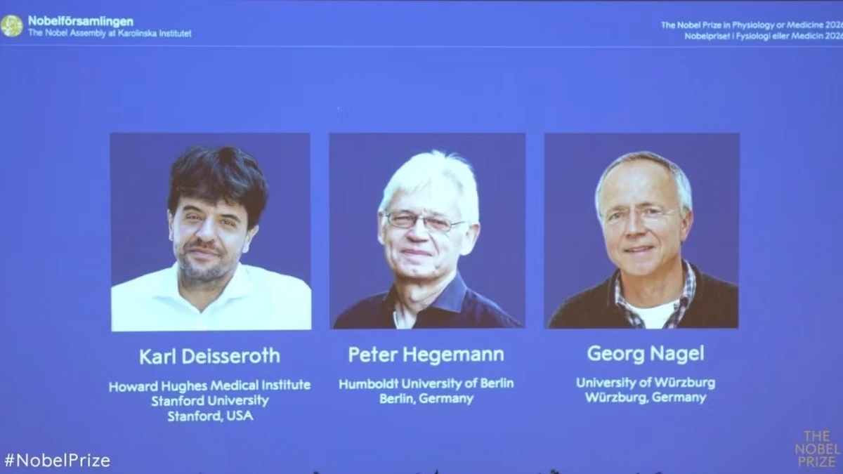 Ba nhà khoa học giành Giải Nobel Y học 2026 nhờ “công tắc” ánh sáng