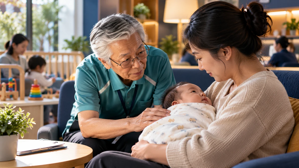Mục sư Lee Jong-rak giới thiệu cách hoạt động của “baby box”. Ảnh tư liệu: The Korea Times.
