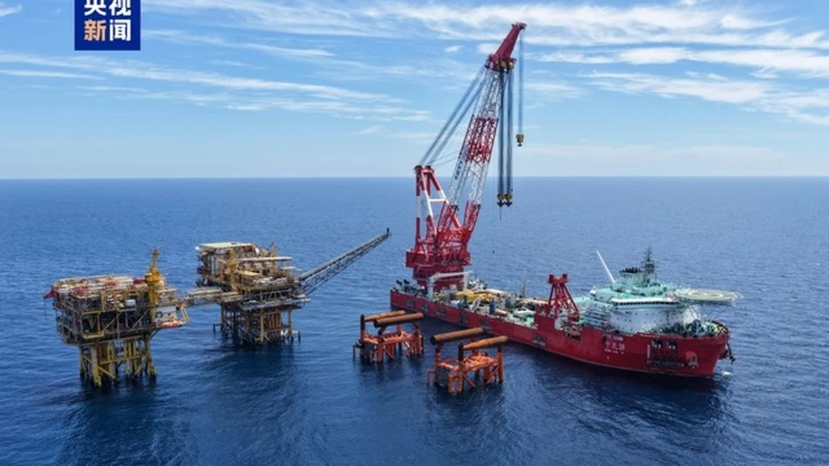 Phát hiện Trung Quốc vừa xây xong giàn khí ngoài khơi nặng gần 17.000 tấn, cao hơn toà nhà 28 tầng, 'gom' 1 triệu tấn CO2 mỗi năm