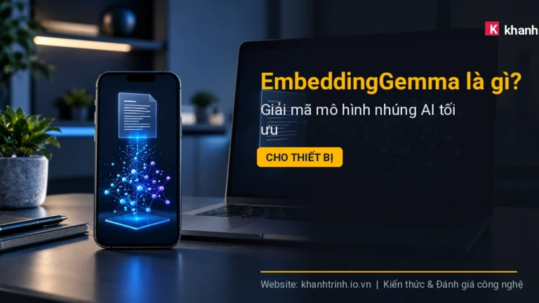 EmbeddingGemma là gì? Giải mã mô hình nhúng AI tối ưu cho thiết bị