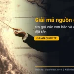Giải mã nguồn gốc tên gọi các cơn bão và quy trình đặt tên chuẩn quốc tế