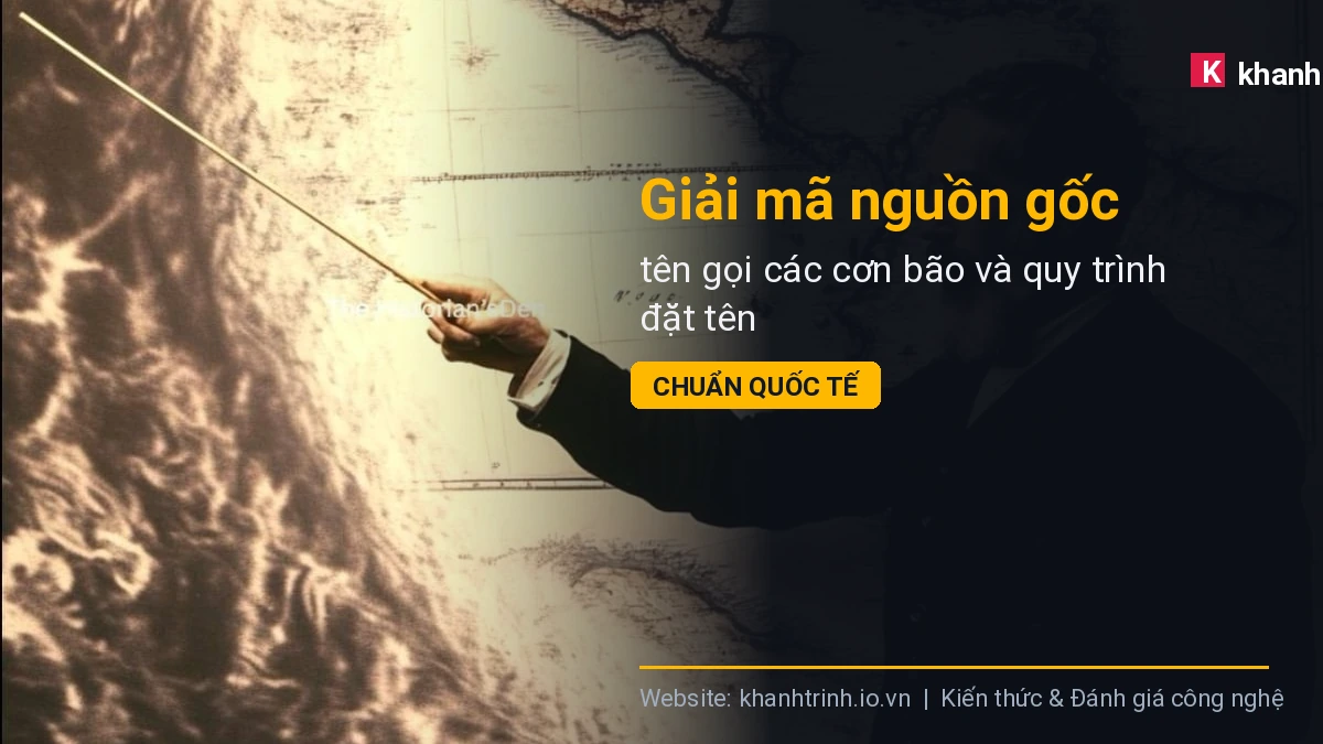 Giải mã nguồn gốc tên gọi các cơn bão và quy trình đặt tên chuẩn quốc tế