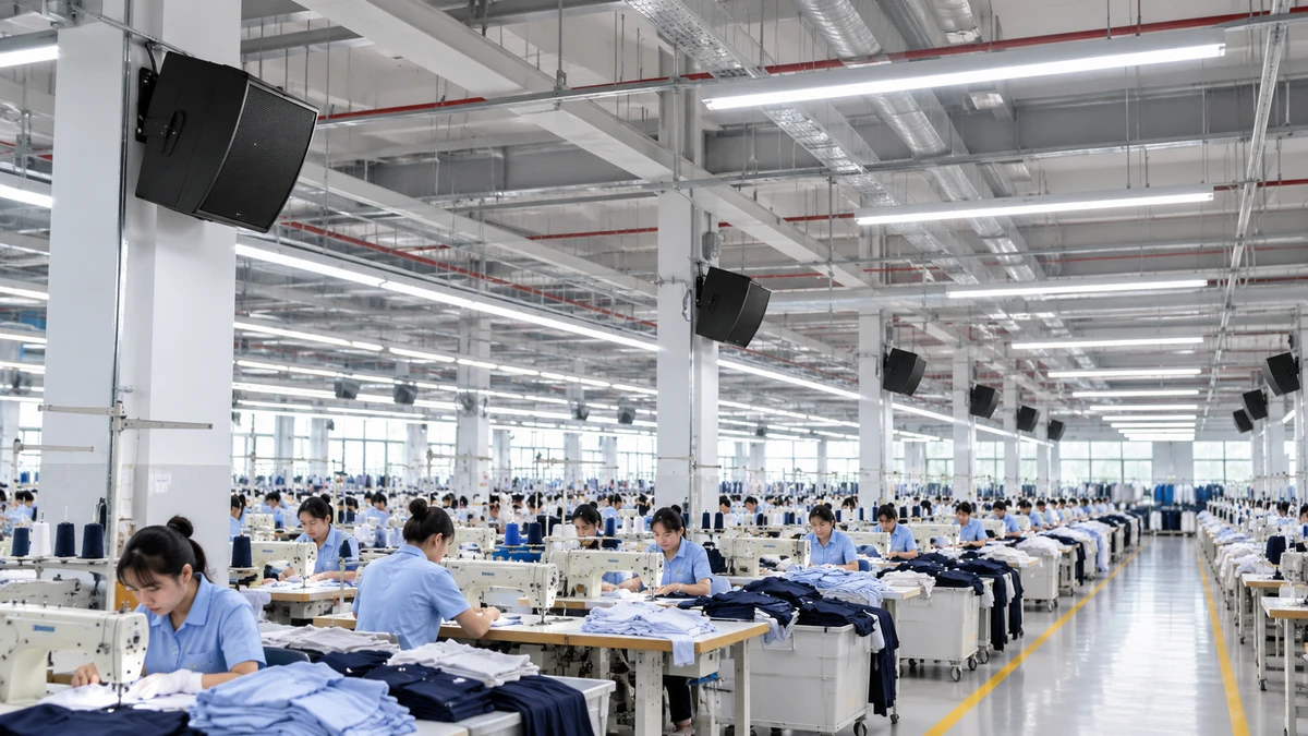 Giải pháp lắp đặt hệ thống âm thanh công ty may chuyên nghiệp, hiệu quả