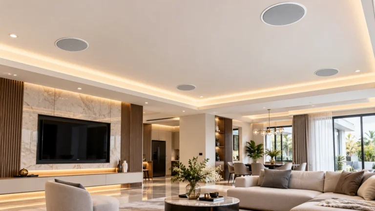 Giải pháp lắp đặt hệ thống nghe nhạc background âm trần cao cấp tại villa 2026