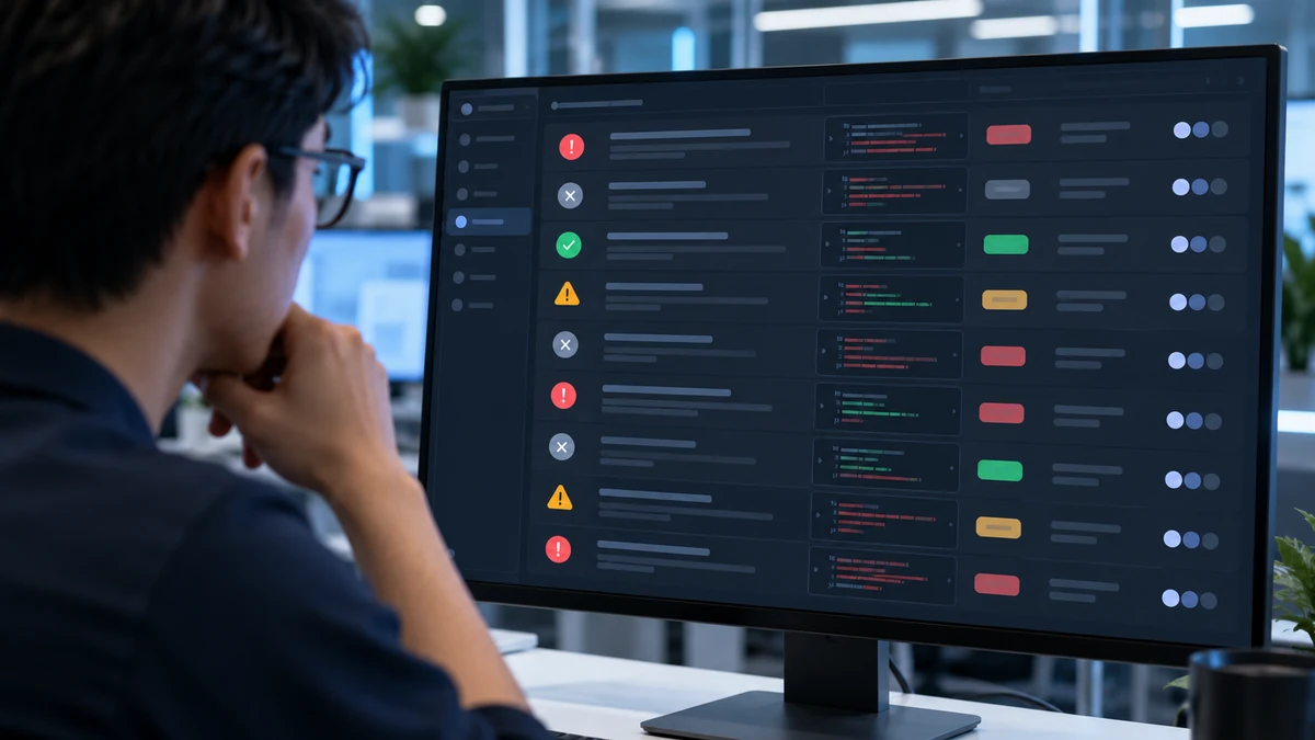 Cận cảnh bảng điều khiển phân loại bug bounty với nhiều báo cáo AI bị đánh dấu invalid, false positive và hallucination xen kẽ một số lỗ hổng hợp lệ