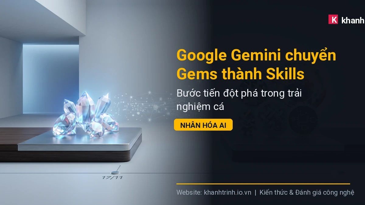 Tổng quan giải pháp và kết quả ứng dụng thực tế: Google Gemini chuyển Gems thành Skills: Bước tiến đột phá trong trải nghiệm cá nhân hóa AI