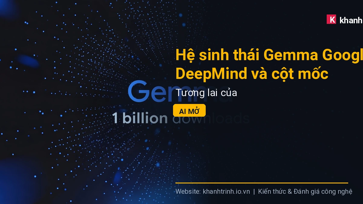 Hệ sinh thái Gemma Google DeepMind và cột mốc 1 tỷ lượt tải: Tương lai của AI mở