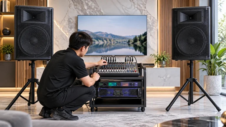Hướng dẫn cách vặn volume cục đẩy công suất chuẩn 2026 giúp bảo vệ loa tối ưu