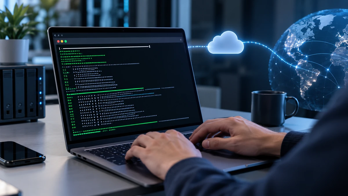 Cận cảnh terminal với lệnh cloudflared tunnel --url localhost:8080 --allowed-mail và URL trycloudflare.com được tạo