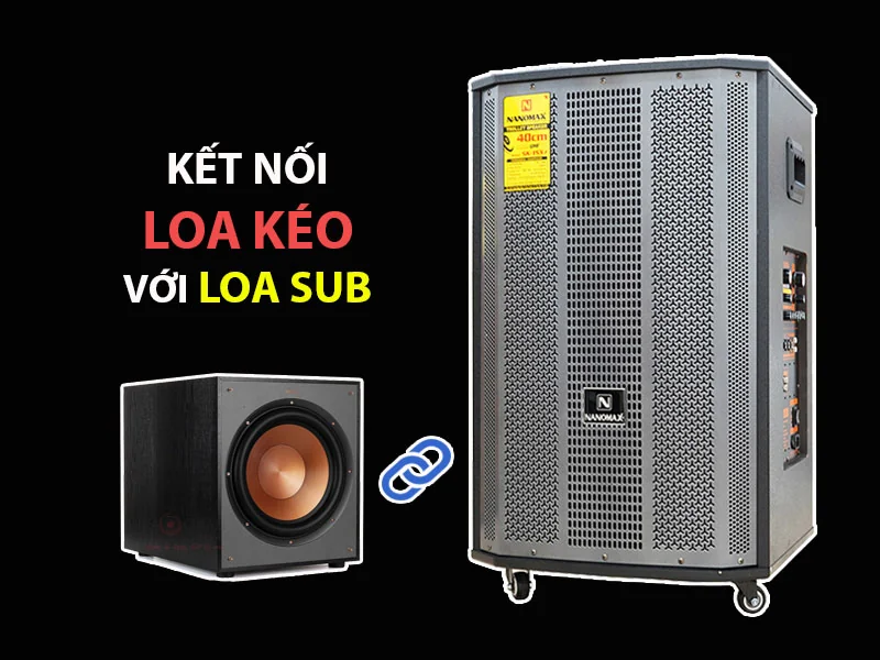 Kết nối loa kéo với loa sub