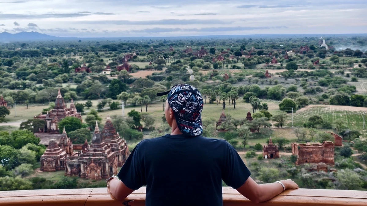Bagan nhìn từ trên cao. Ảnh:NVCC