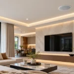Lắp đặt âm thanh nhạc nền WiiM Sound và Bose FreeSpace FS4CE cho không gian sống hiện đại