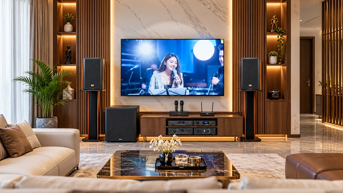 Lắp đặt dàn karaoke Klipsch KI-102-SMA-II 130 triệu tại phường Tam Bình