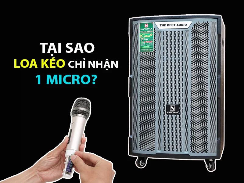 Loa kéo chỉ nhận 1 micro