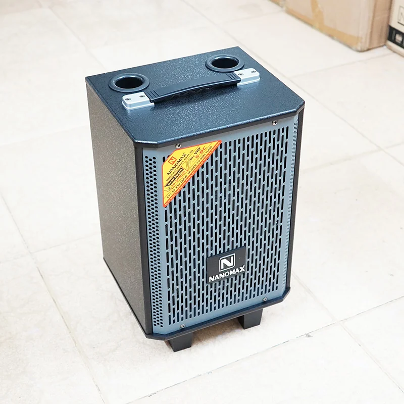 Loa kéo karaoke mini nanomax s-8c lưới xám 5