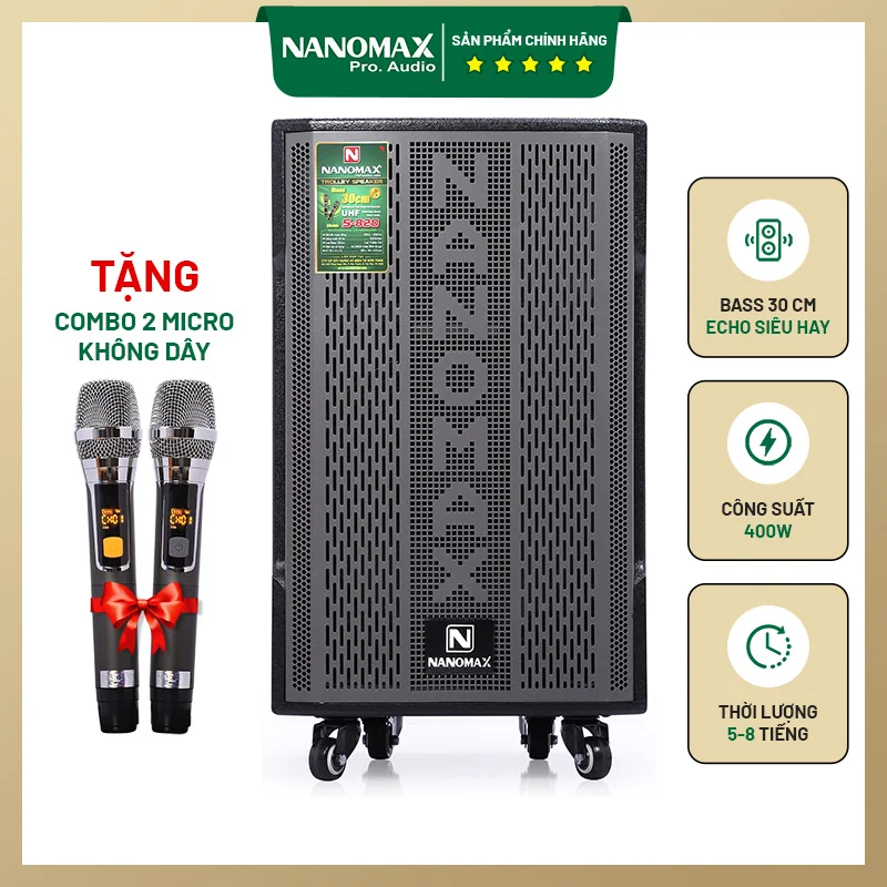 loa kéo karaoke nanomax s-820