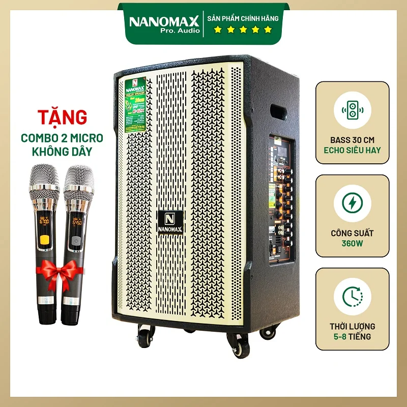 Loa kéo Nanomax K-12X chuẩn Bluetooth