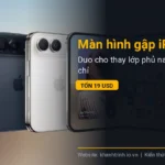 Màn hình gập iPhone Duo cho thay lớp phủ nano, AppleCare+ chỉ tốn 19 USD