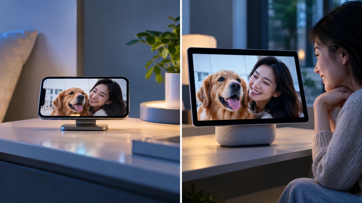 So sánh trải nghiệm giữa StandBy trên iPhone và giao diện trên màn hình thông minh Apple