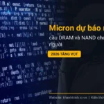Micron dự báo nhu cầu DRAM và NAND cho robot hình người 2026 tăng vọt