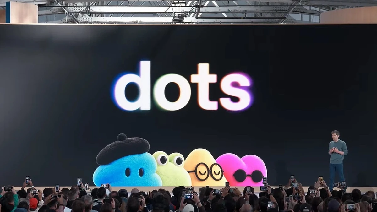 Sam Altman, CEO OpenAI, giới thiệu về trợ lý ảo Dots tại hội nghị DevDay ở San Francisco hôm 29/9. Ảnh:OpenAI