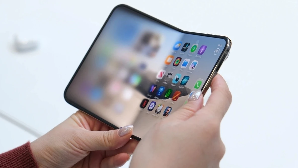 iPhone Duo tại lễ ra mắt ở trụ sở Apple Park ngày 9/9/2026. Ảnh:Tuấn Hưng
