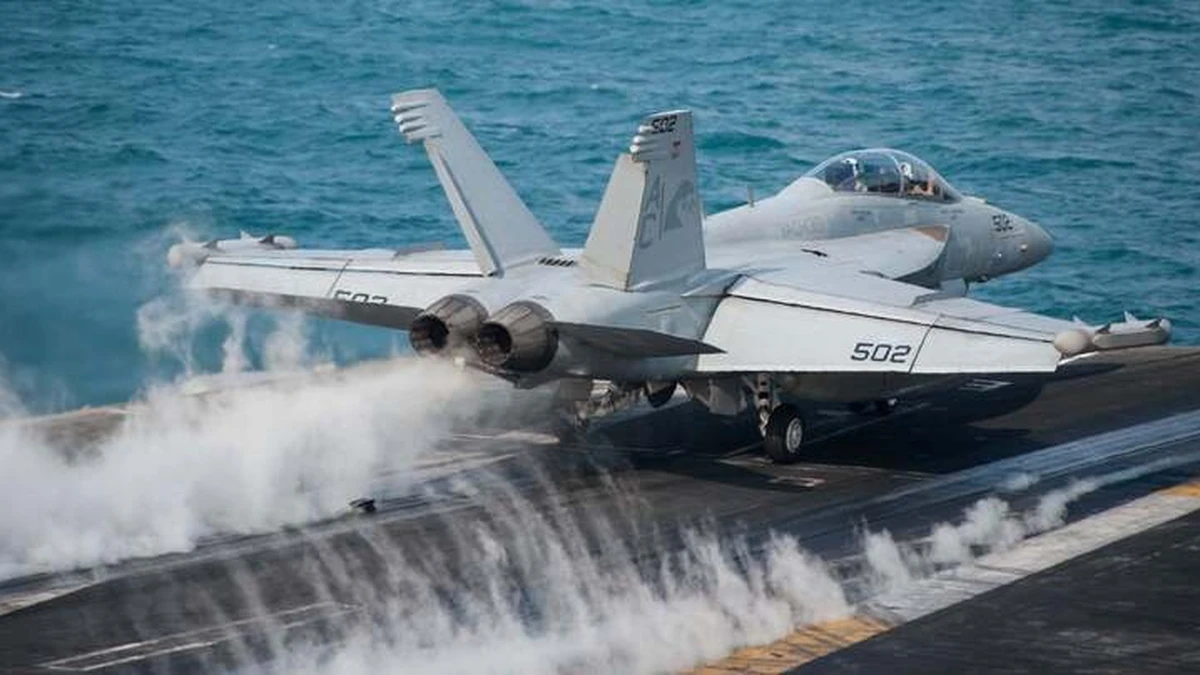 Máy bay EA-18G Growler. Ảnh Hải quân Mỹ