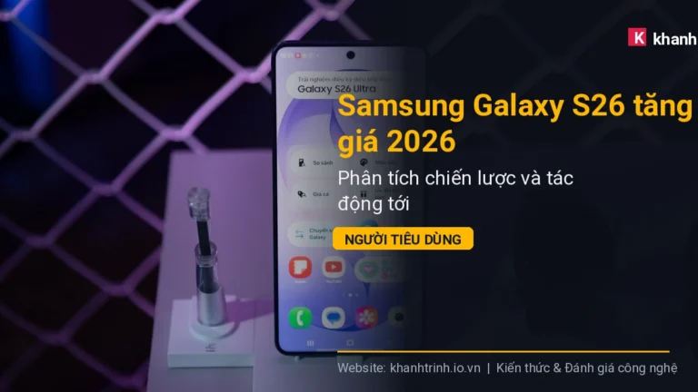 Samsung Galaxy S26 tăng giá 2026: Phân tích chiến lược và tác động tới người tiêu dùng