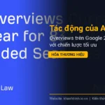 Tác động của AI Overviews trên Google 2026 đối với chiến lược tối ưu hóa thương hiệu