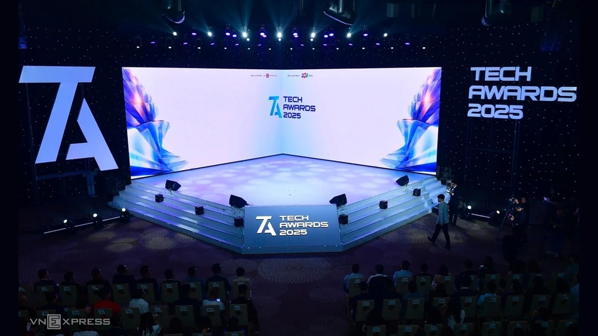 Sân khấu Tech Awards 2025. Ảnh:Quỳnh Trần
