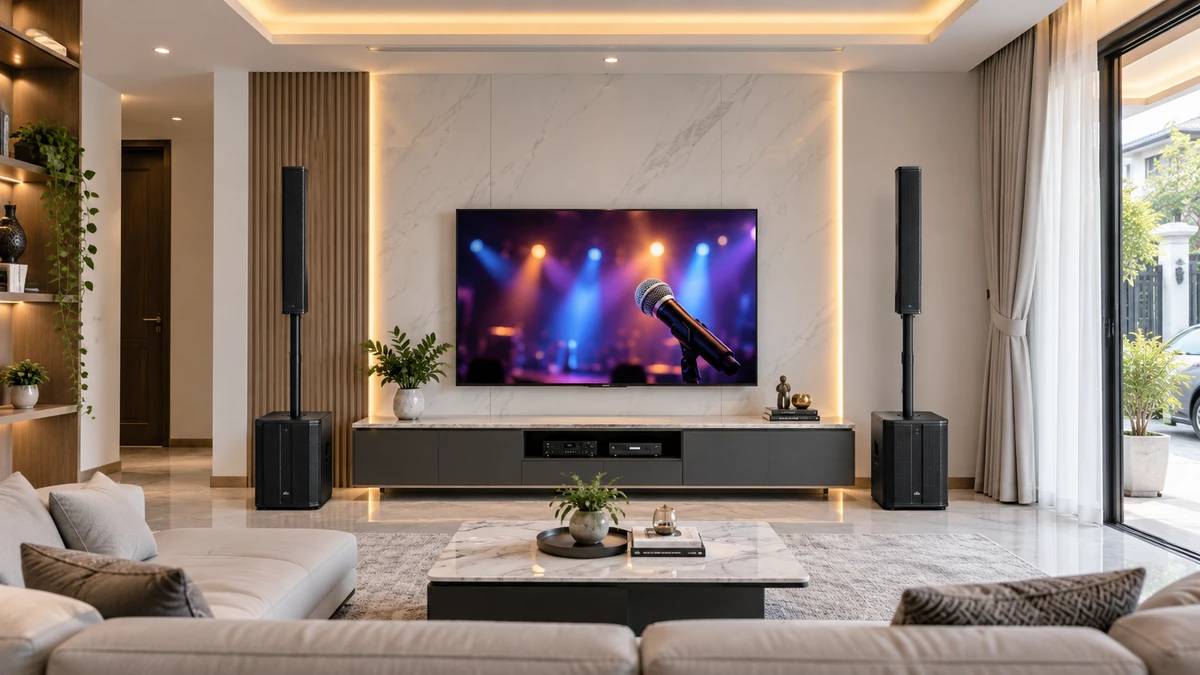 Thi công lắp đặt dàn loa karaoke Electrovoice Evolve 50 tại Đồng Nai chuyên nghiệp