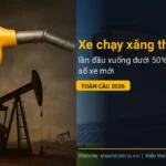 Xe chạy xăng thuần lần đầu xuống dưới 50% doanh số xe mới toàn cầu 2026